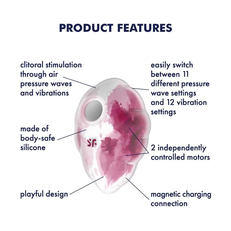 Cloud Dancer Succionador y Vibrador Red Print · SATISFYER · Estimuladores de Clítoris — Foto 4