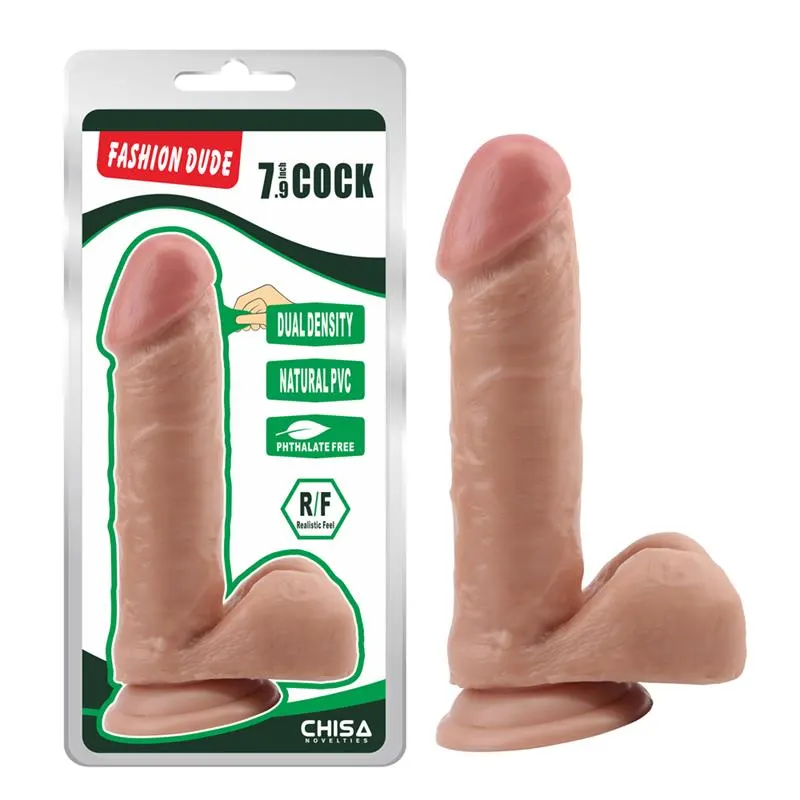 Dildo Dual density Fashion Dude 20 cm Color Natural · CHISA · Dildos — Foto 2