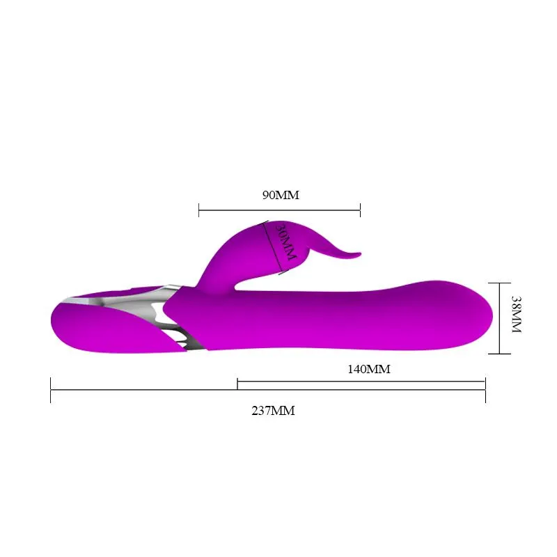 Vibrador Neil Funcion Inflable 23.7 cm · PRETTYLOVE · Vibradores — Foto 6