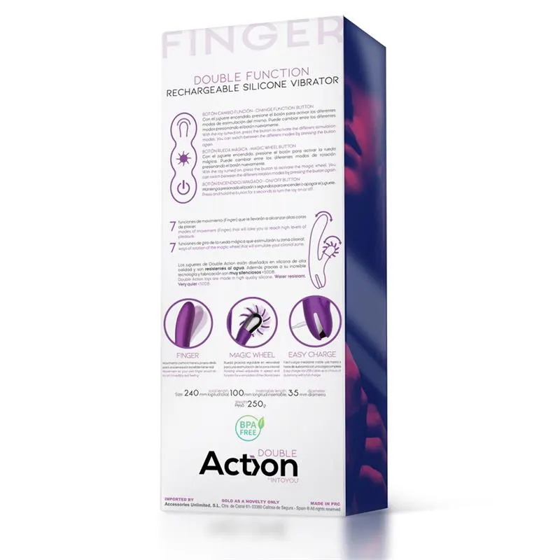 No. Two Vibrador Movimiento Finger y Rueda Estimuladora · ACTION · Vibradores — photo 6