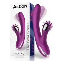 No. Two Vibrador Movimiento Finger y Rueda Estimuladora · ACTION · Vibradores