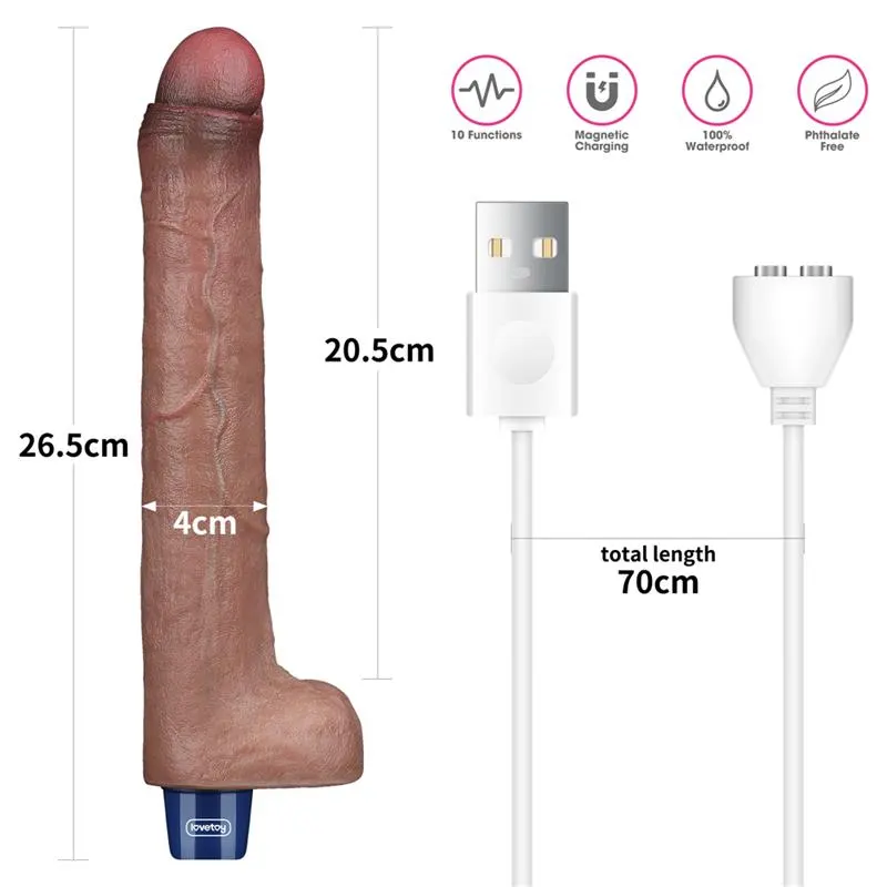 Vibrador Realista 10.5 USB · LOVETOY · Vibradores — Foto 12