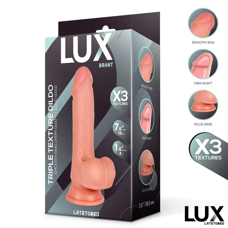 Brant Dildo Triple Densidad con Testículos 7.6 · LUX · Dildos — Foto 6
