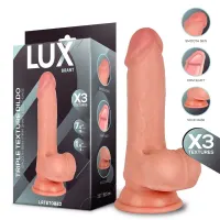 Brant Dildo Triple Densidad con Testículos 7.6 · LUX · Dildos