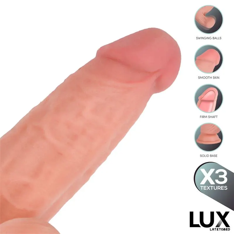 Lars Dildo Triple Densidad con Testículos Oscilantes 7.6 · LUX · Dildos — Foto 3