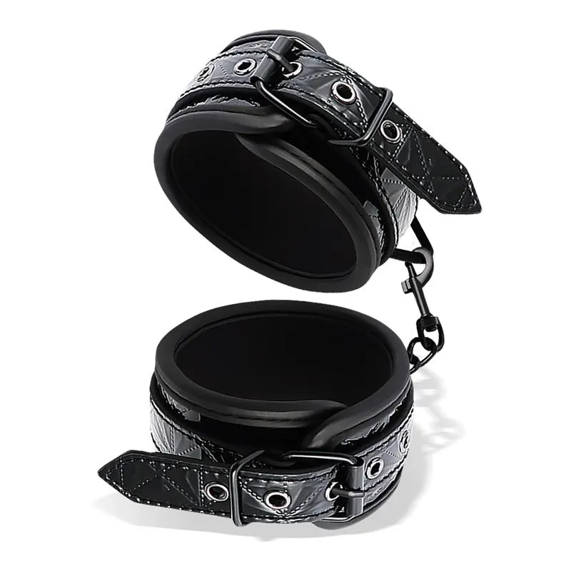 Esposas para Muñeca Ajustable Sapphire Cuero Vegano · BLACK SAPPHIRE · Accesorios y Sets — photo 2