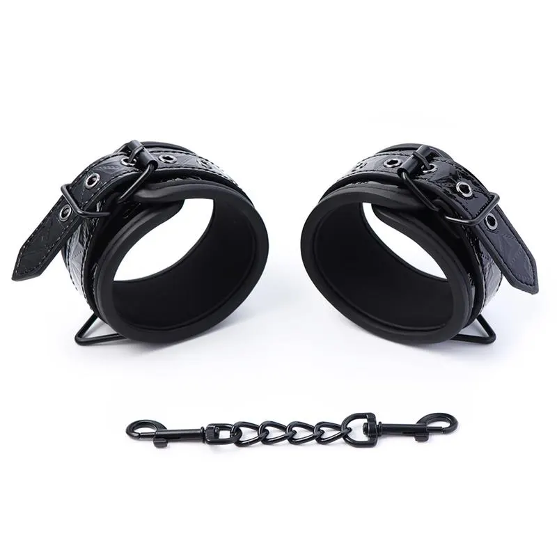 Esposas para Muñeca Ajustable Sapphire Cuero Vegano · BLACK SAPPHIRE · Accesorios y Sets — photo 3