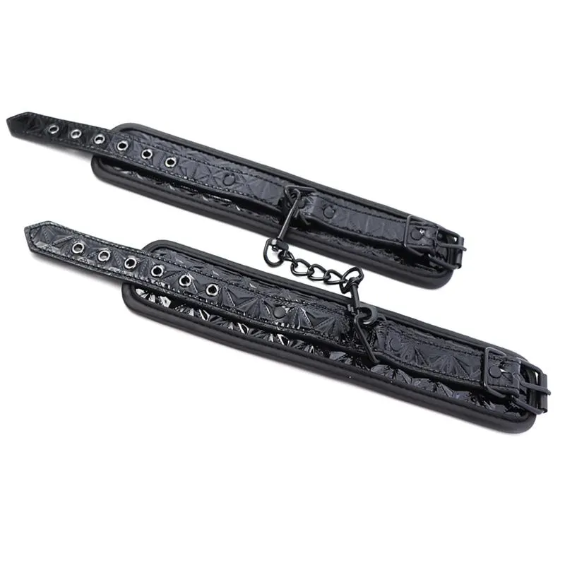 Esposas para Muñeca Ajustable Sapphire Cuero Vegano · BLACK SAPPHIRE · Accesorios y Sets — photo 4