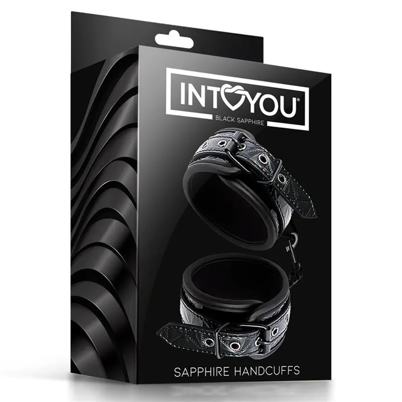 Esposas para Muñeca Ajustable Sapphire Cuero Vegano · BLACK SAPPHIRE · Accesorios y Sets — photo 7
