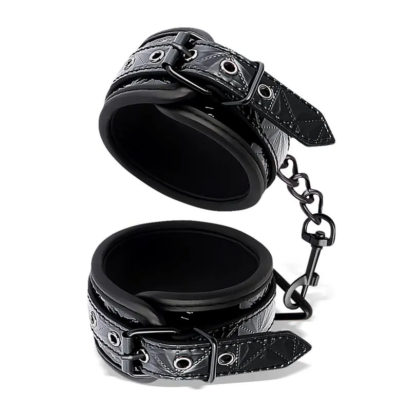 Esposas para Tobillo Ajustable Sapphire Cuero Vegano · BLACK SAPPHIRE · Accesorios y Sets — photo 2