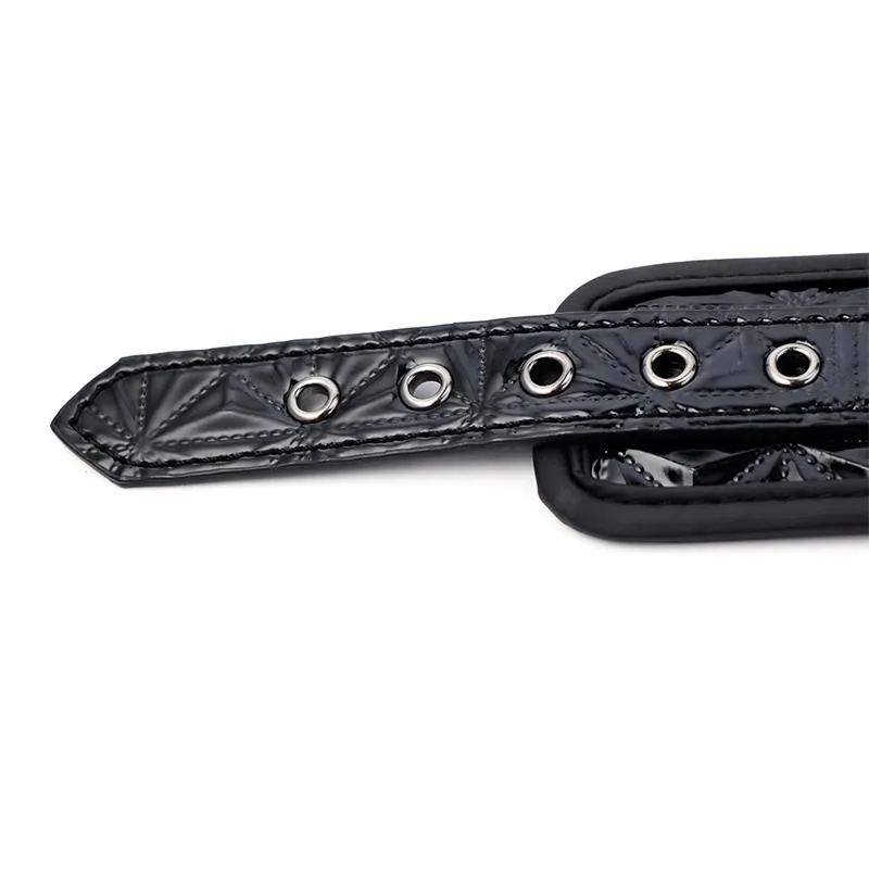 Esposas para Tobillo Ajustable Sapphire Cuero Vegano · BLACK SAPPHIRE · Accesorios y Sets — photo 5