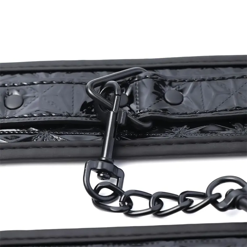 Esposas para Tobillo Ajustable Sapphire Cuero Vegano · BLACK SAPPHIRE · Accesorios y Sets — photo 6