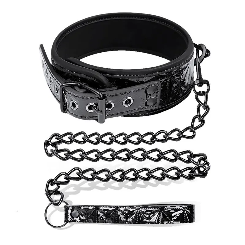 Collar con Correa Sapphire Cuero Vegano · BLACK SAPPHIRE · Accesorios y Sets — Foto 2