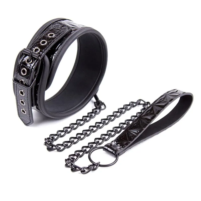 Collar con Correa Sapphire Cuero Vegano · BLACK SAPPHIRE · Accesorios y Sets — Foto 3