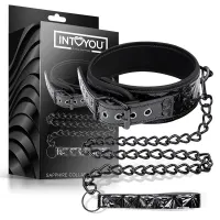Collar con Correa Sapphire Cuero Vegano · BLACK SAPPHIRE · Accesorios y Sets