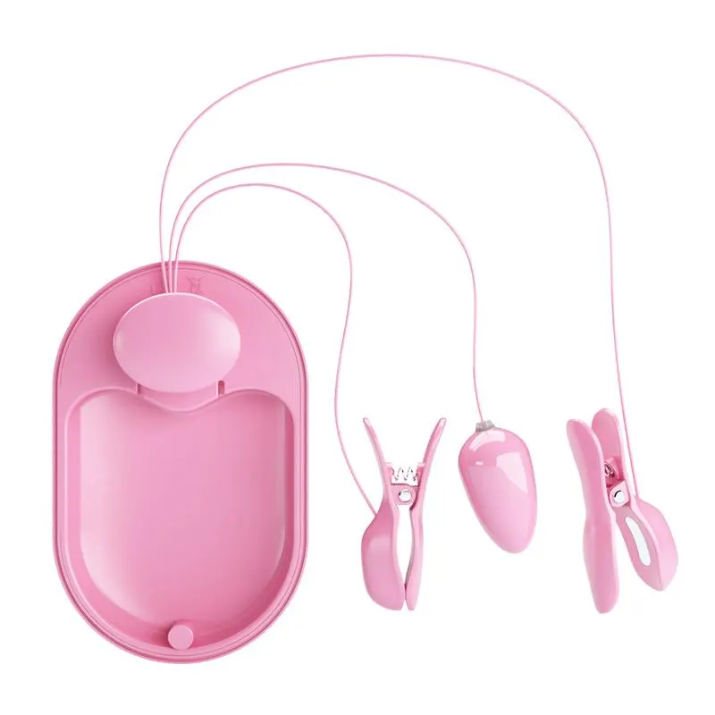 Surprise Box Huevo Vibrador y Pinzas para Pezones con Electro Estimulación Rosa · PRETTYLOVE · Estimuladores de Clítoris — Foto 4