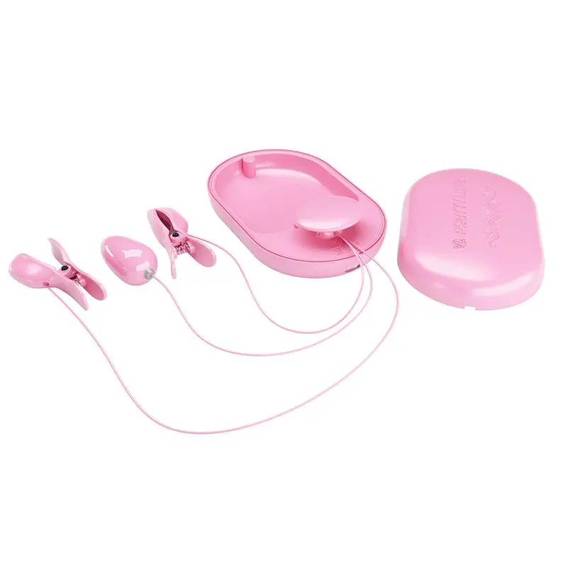 Surprise Box Huevo Vibrador y Pinzas para Pezones con Electro Estimulación Rosa · PRETTYLOVE · Estimuladores de Clítoris — Foto 7