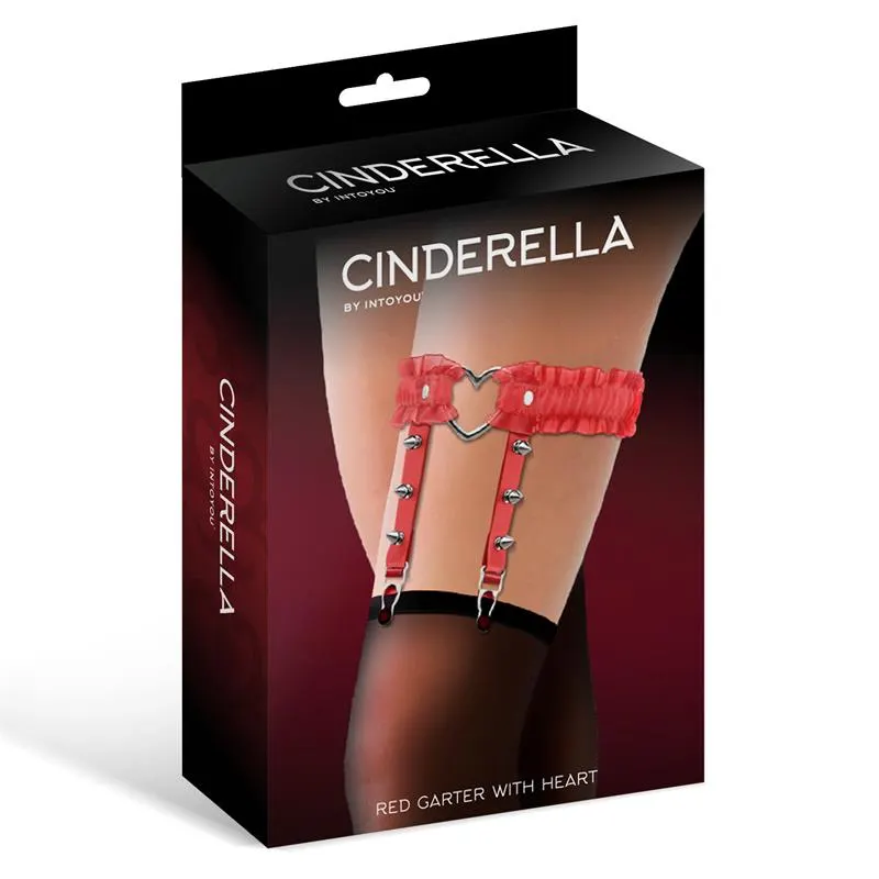Liga con Aro en Forma de Corazón y Volantes Cuero Vegano Talla Única · CINDERELLA · Accesorios y Sets — Foto 2