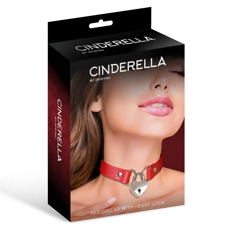 Collar con Candado de Corazón Cuero Vegano Talla Única · CINDERELLA · Accesorios y Sets — Foto 4