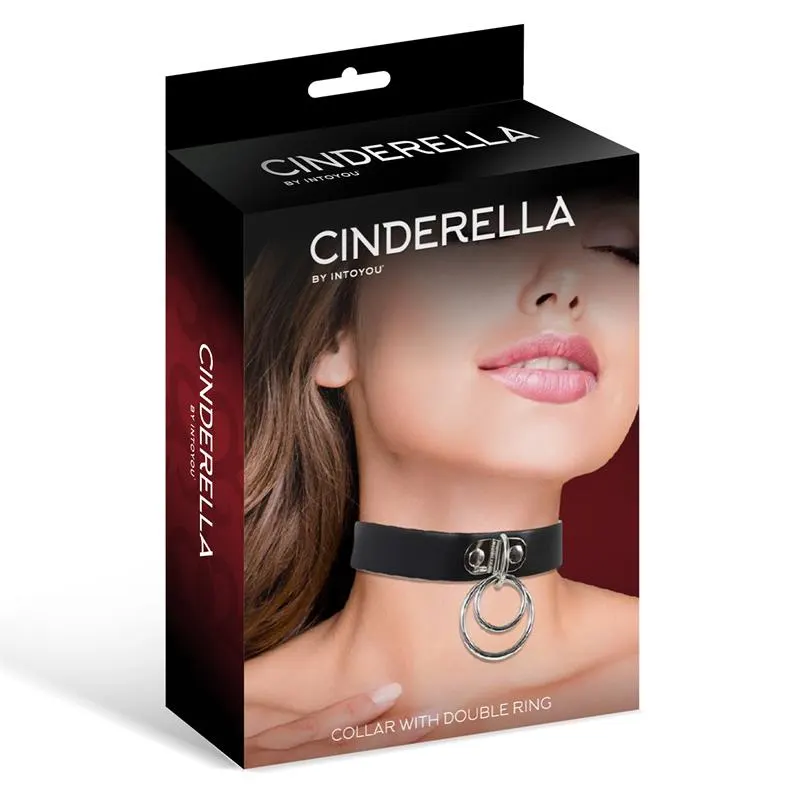 Collar con Doble Aro Cuero Vegano Talla Única · CINDERELLA · Accesorios y Sets — Foto 3