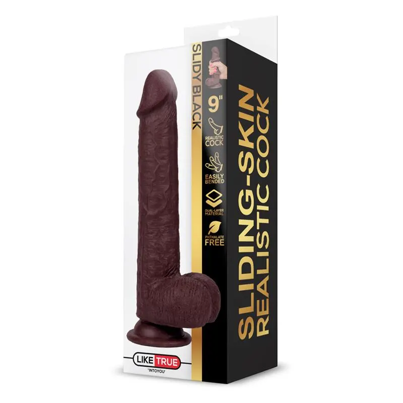 Slidy Dildo Realista Dual Layer Retráctil y Orientable 9 · LIKETRUE · Dildos — photo 4