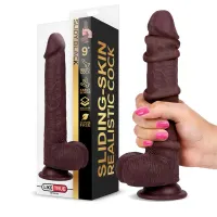 Slidy Dildo Realista Dual Layer Retráctil y Orientable 9 · LIKETRUE · Dildos