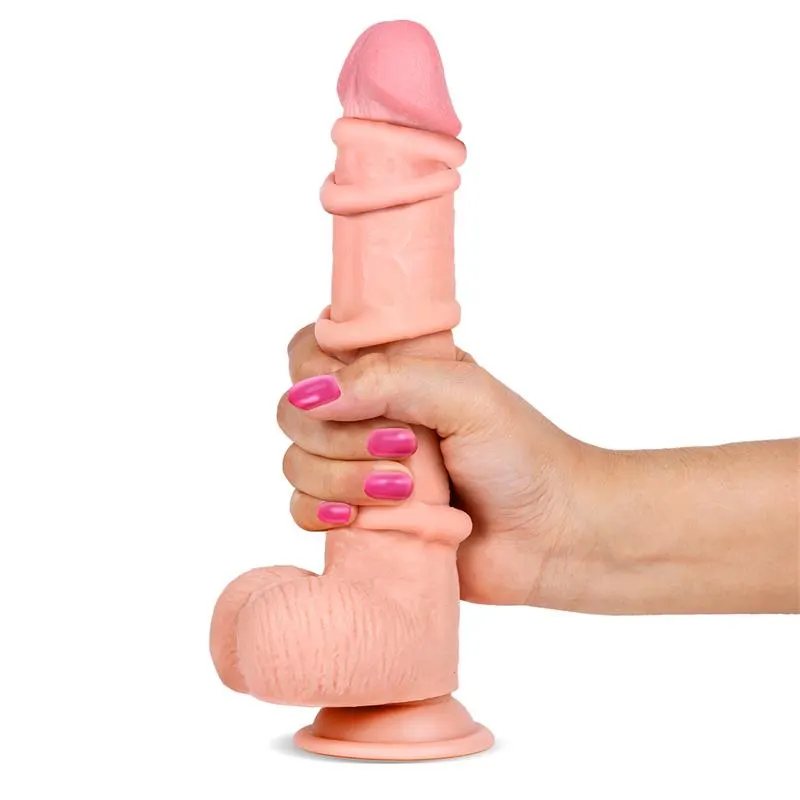 Slidy Dildo Realista Dual Layer Retráctil y Orientable 9 · LIKETRUE · Dildos — photo 2