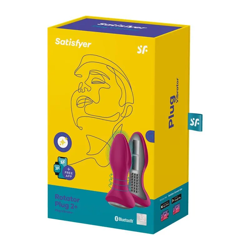 Rotator Plug 2+ Plug Anal con APP USB Fuchsia · SATISFYER · Anal — Foto 8