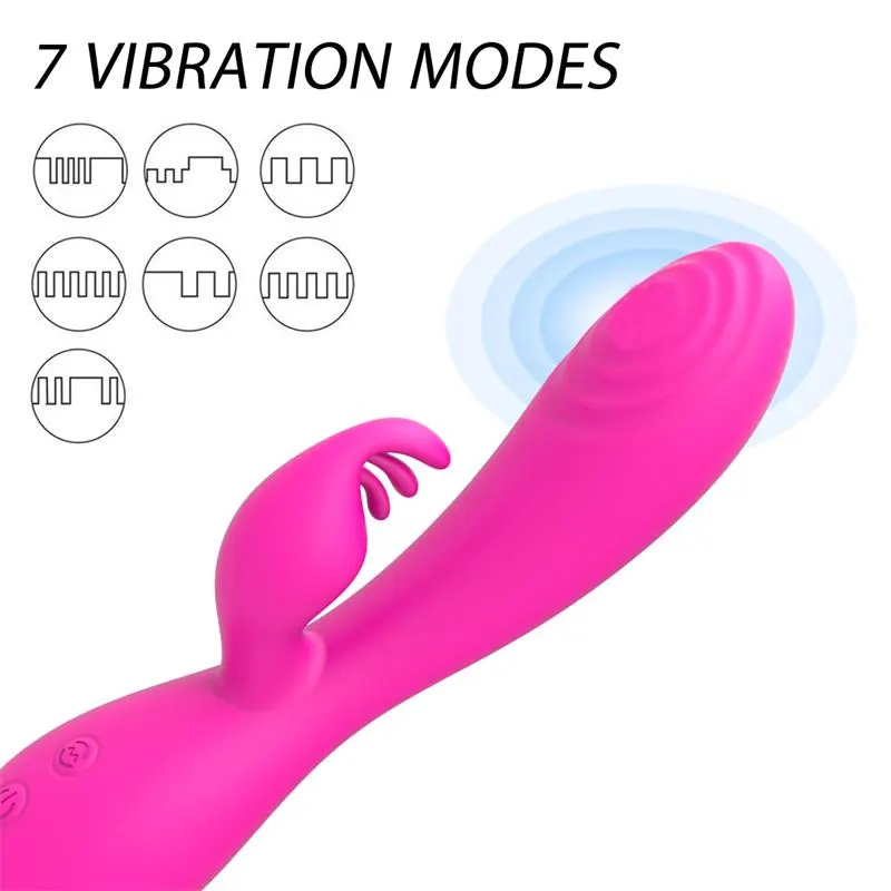Conejito Vibrador Magic Stick con Pulsación Fucsia · NALONE · Masturbadores Ella — photo 3