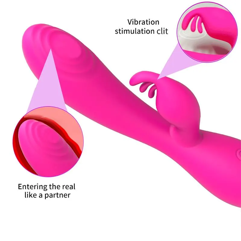 Conejito Vibrador Magic Stick con Pulsación Fucsia · NALONE · Masturbadores Ella — photo 6
