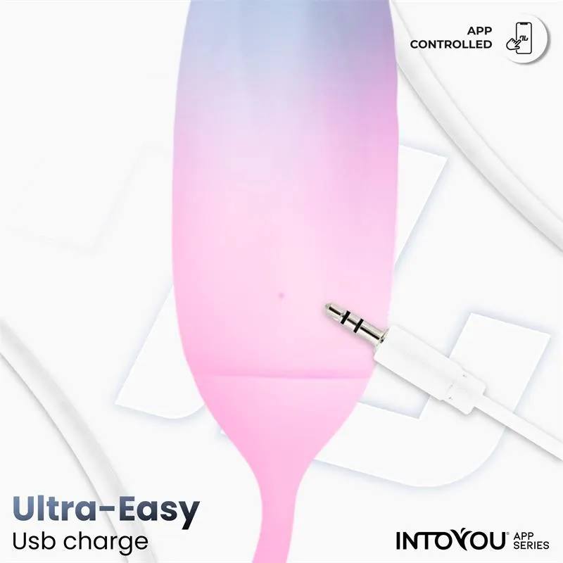 Huevo Silicona Doble Capa con APP Azul/Rosa · INTOYOU APP SERIES · Huevos y Balas Vibradoras — photo 7