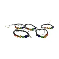 Pulsera de Bolas de Cristal Colores Bandera LGBT+ · DIVERTY SEX · Línea LGBT+
