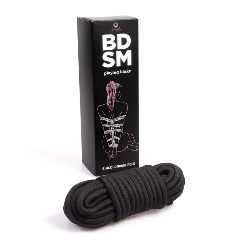 Cuerda para Bondage 10 m Negra · SECRET PLAY · Accesorios y Sets