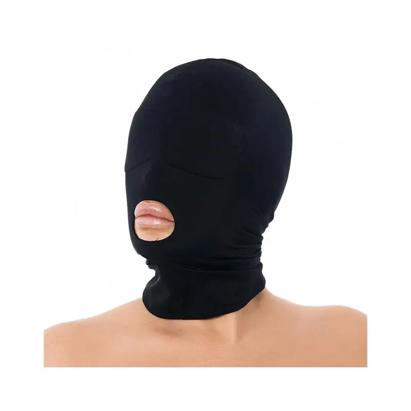 Máscara con Abertura Boca Negro · BONDAGE PLAY · Máscaras, Antifaces y Mordazas