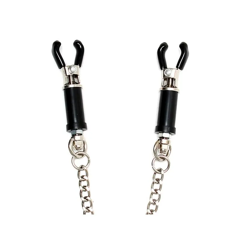 Pinzas para Pezones con Cadena Ajustable · BONDAGE PLAY · Pinzas y Pezoneras — Foto 2