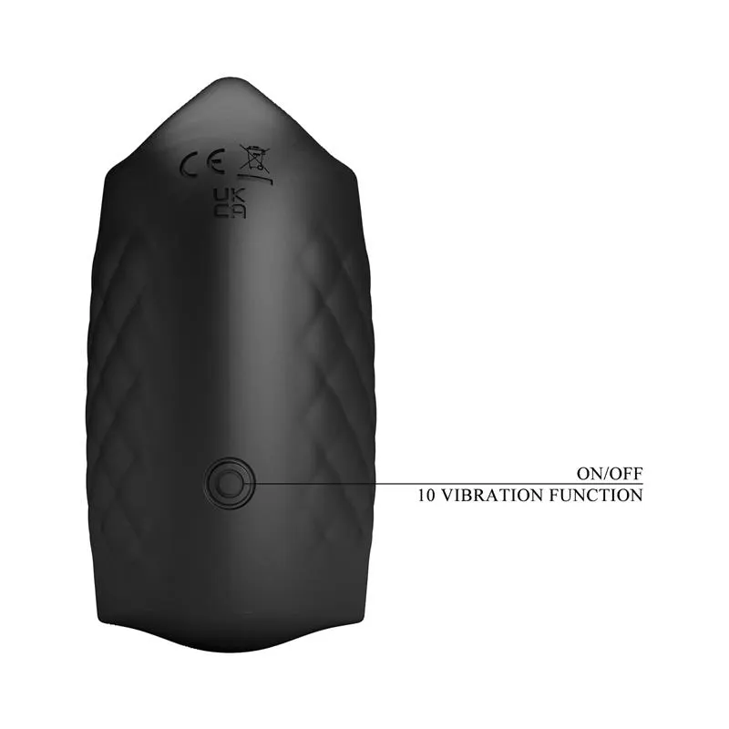 Black Glans Trainer Masturbador Manual con Vibración · PRETTYLOVE · Masturbadores Él — Foto 10