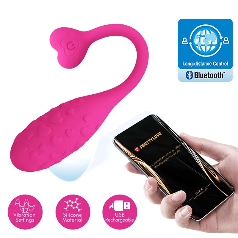 Fisherman Huevo Vibrador con APP · PRETTYLOVE · Huevos y Balas Vibradoras