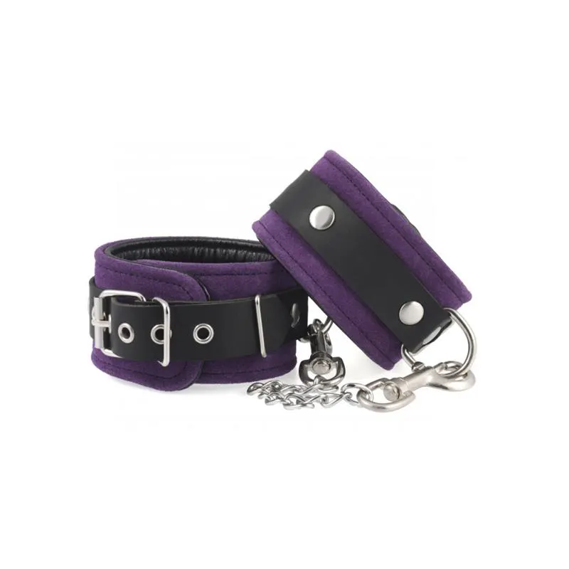 Esposas para Pies Cuero Morado · BONDAGE PLAY · Esposas y Ataduras — Foto 2
