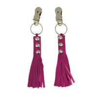 Pinzas para Pezones Cuero Rosa · BONDAGE PLAY · Pinzas y Pezoneras