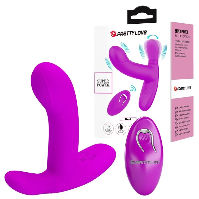 Geri Estimulador con Vibración y Licking con Control Remoto · PRETTYLOVE · Estimuladores de Clítoris