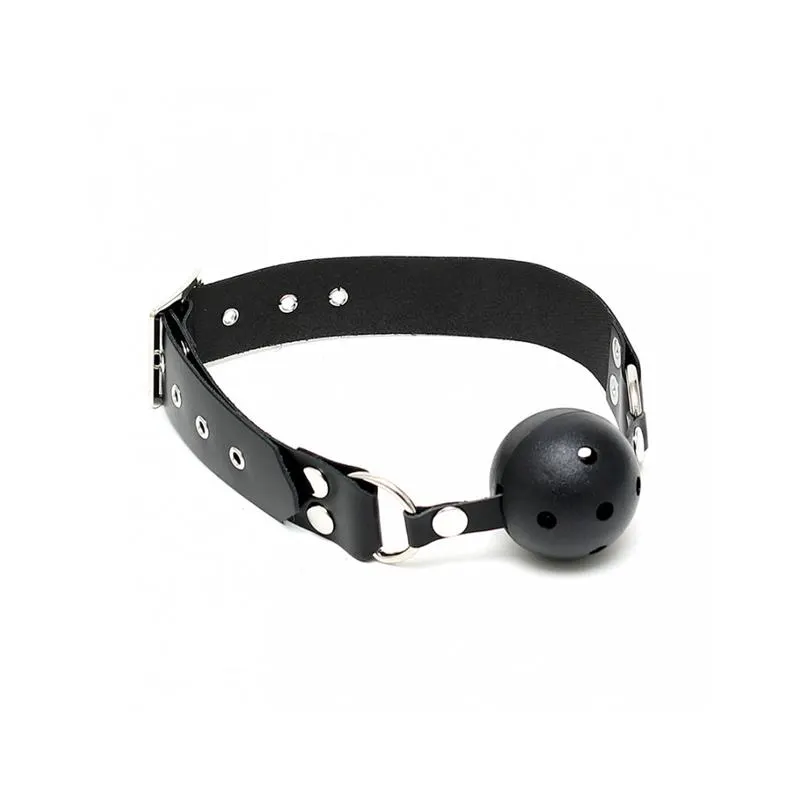 Mordaza de Cuero Ajustable · BONDAGE PLAY · Máscaras, Antifaces y Mordazas