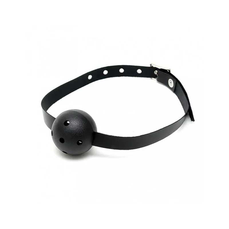 Mordaza de Cuero Ajustable · BONDAGE PLAY · Máscaras, Antifaces y Mordazas