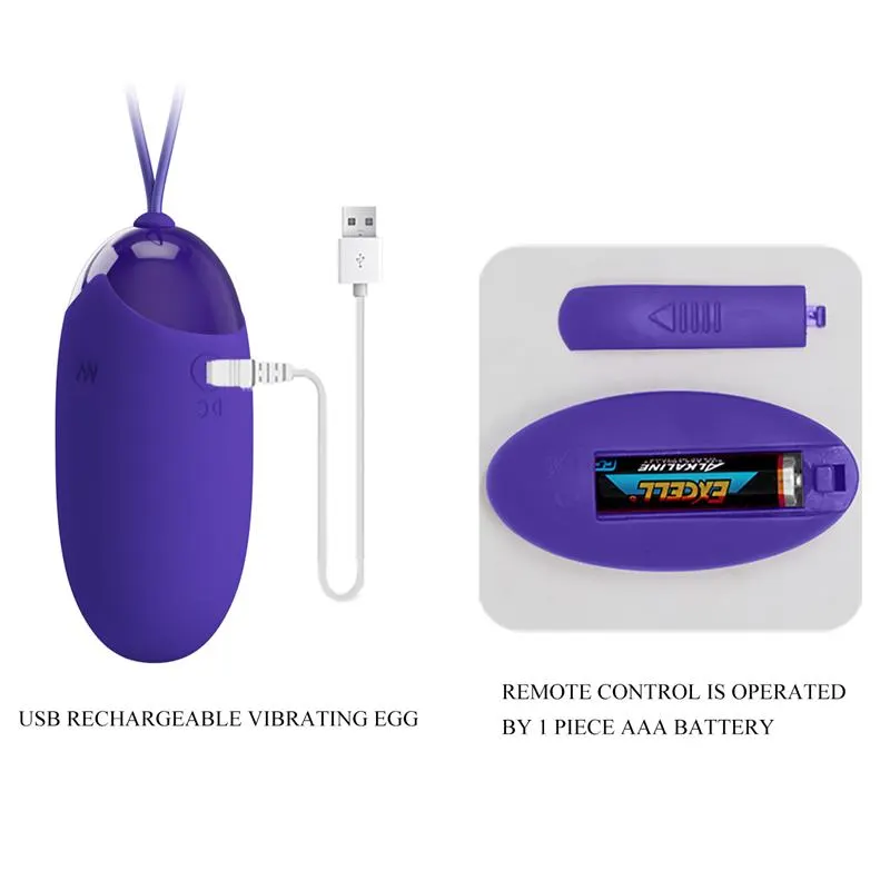 Berger-Youth Huevo Vibrador con Control Remoto · PRETTYLOVE · Huevos y Balas Vibradoras — Foto 7
