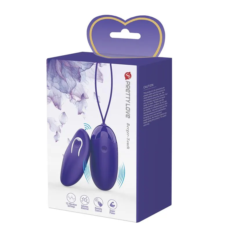 Berger-Youth Huevo Vibrador con Control Remoto · PRETTYLOVE · Huevos y Balas Vibradoras — Foto 9