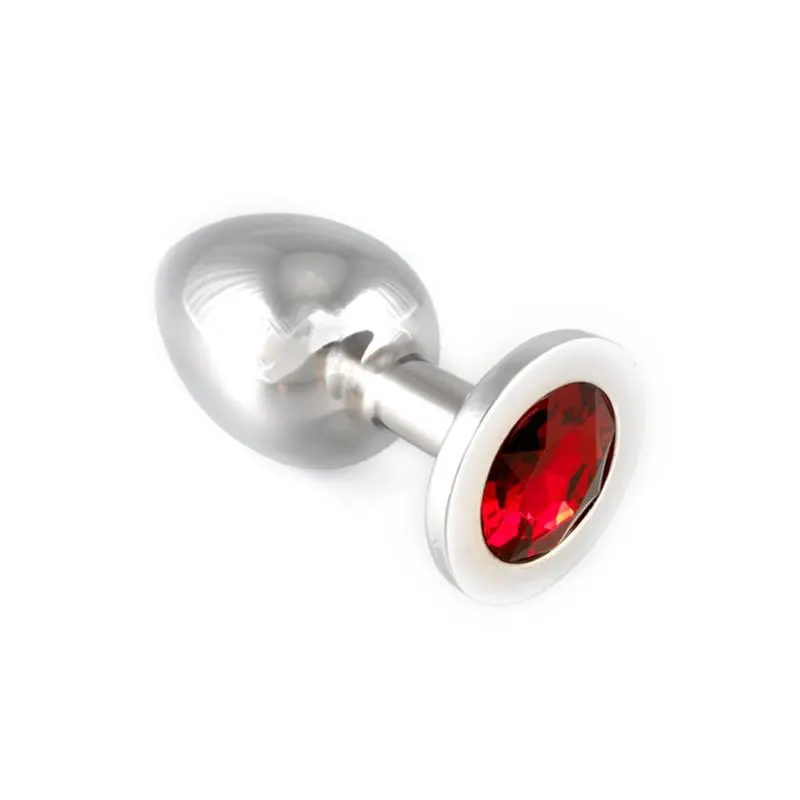 Plug Anal Acero Inoxidable Rojo · BONDAGE PLAY · Anal