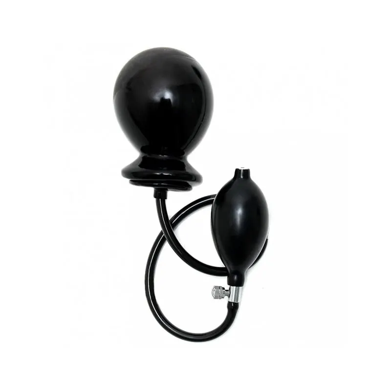 Plug Inflable Negro Látex · BONDAGE PLAY · Anal — Foto 2