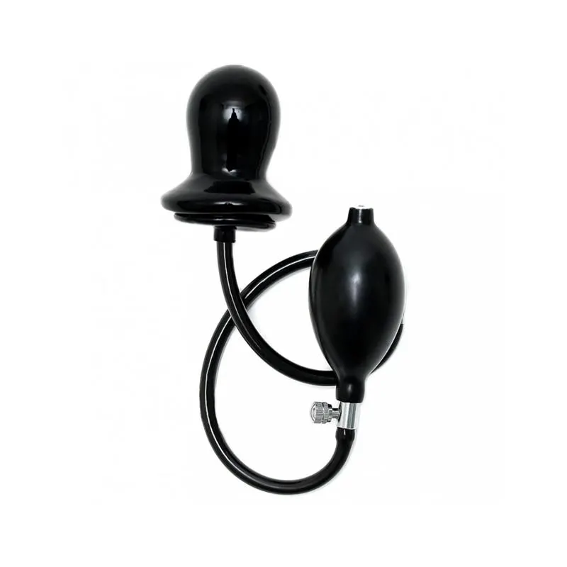 Plug Inflable Negro Látex · BONDAGE PLAY · Anal