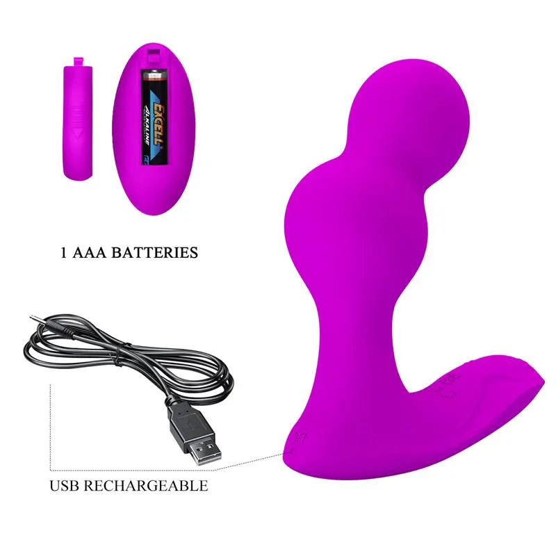 Terrance Plug Anal con vibración y Control Remoto · PRETTYLOVE · Anal — Foto 8