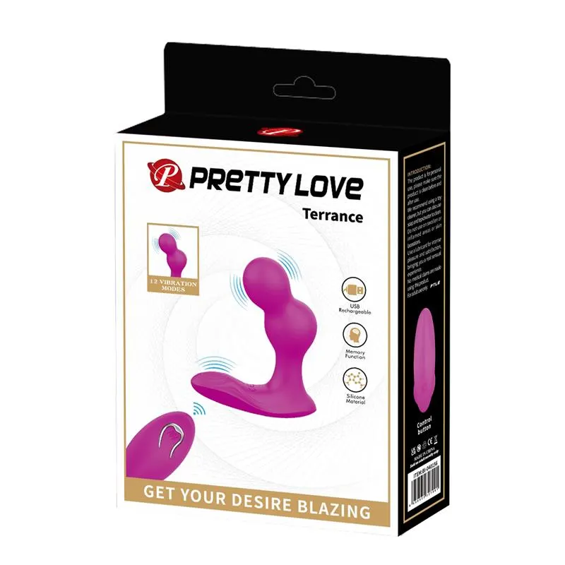 Terrance Plug Anal con vibración y Control Remoto · PRETTYLOVE · Anal — Foto 10