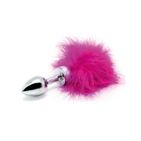 Plug Anal con Plumas Rosa 73mm · BONDAGE PLAY · Anal